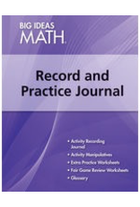 Big Ideas Math Algebra 1 - Record and Practice Journal