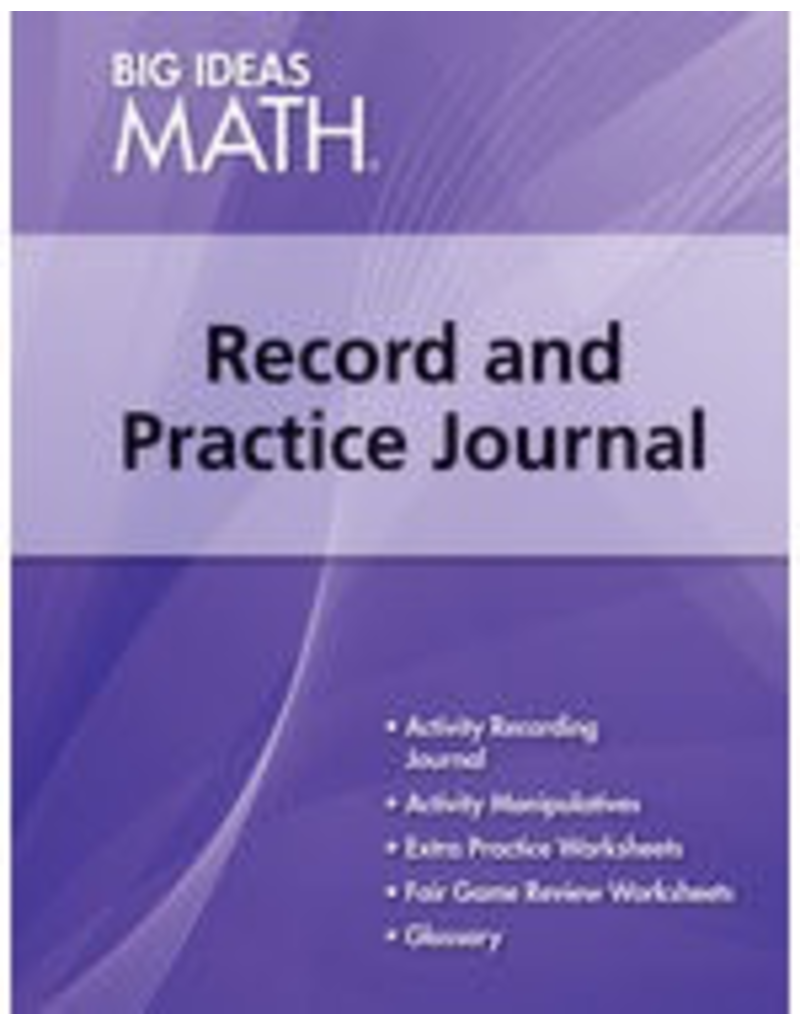 Big Ideas Math Algebra 1 - Record and Practice Journal