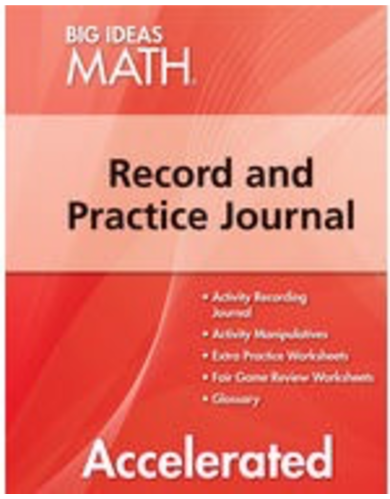 Big Ideas Math Grade 7 Record and Practice Journal Accelerated