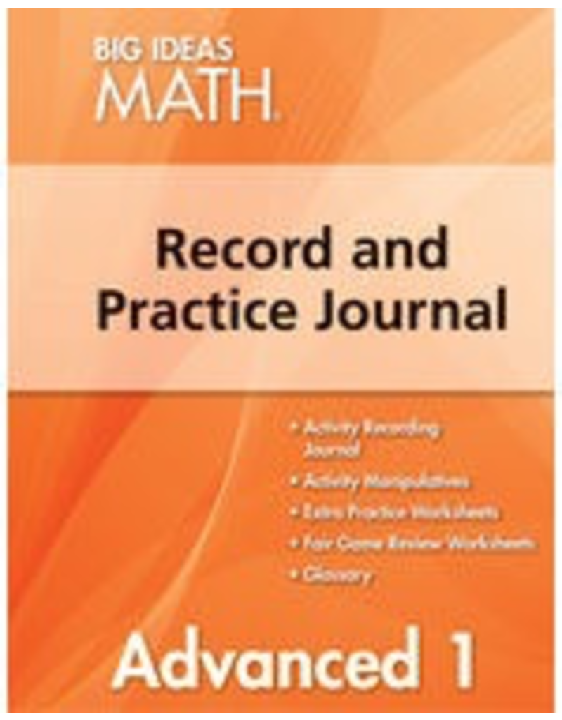 Big Ideas Math: Common Core Record & Practice Journal Advanced 1