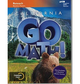 GO Math Reteach Workbook Blackline Masters Grade 2 {CA}
