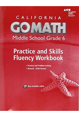 Go Math! California: Practice Fluency Workbook Grade 6