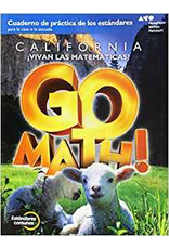 Go Math! Standards Practice Book Grade K (Spanish Edition) {CA}