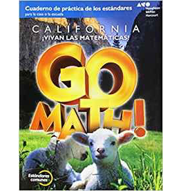 Go Math! Standards Practice Book Grade K (Spanish Edition) {CA}