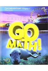 Go Math! Teacher Edition and Planning Guide Bundle Grade 1 2015 {CA}
