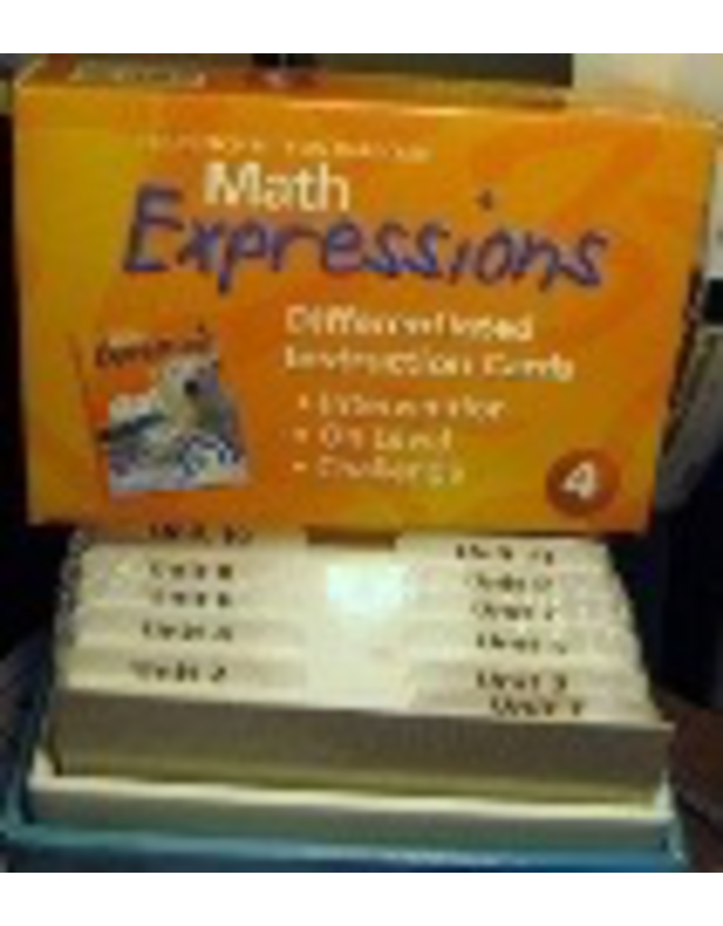 Math Expressions Differentiated Instructor Cards Kit - Grade 4