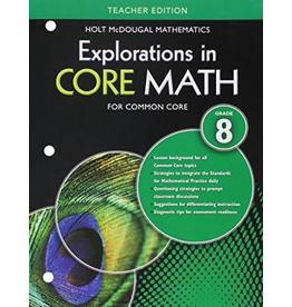 Explorations in Core Math: Common Core Teacher Edition Grade 8 2014