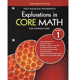 Explorations in Core Math: Common Core Teacher Edition Algebra 1 - 2014