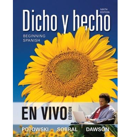 Dicho y hecho, Binder Ready Version: Beginning Spanish - En Vivo Edition