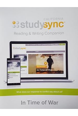 Study Sync, Reading and Writing Companion, Grade 8 Unit 2 In Time of War {CA}