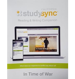 Study Sync, Reading and Writing Companion, Grade 8 Unit 2 In Time of War {CA}