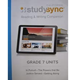 Studysync Reading & Writing Companion Grade 7 Units {CA}