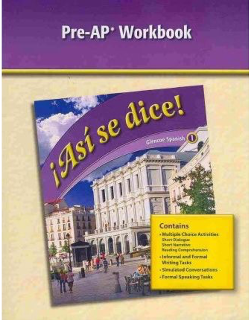 ¡AsÍ se dice - Pre-AP Workbook - Lvl 1