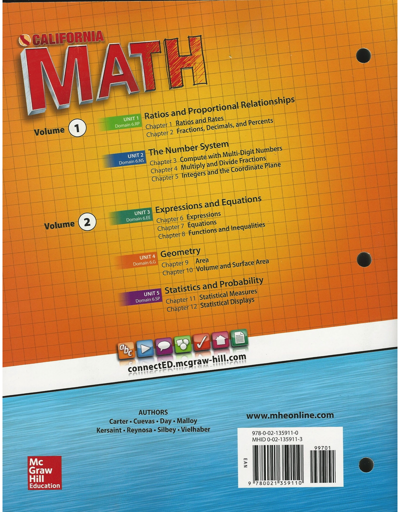 Math Volume 2 {CA} Grade 6