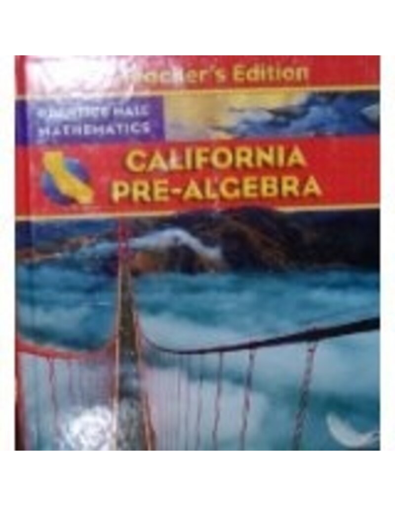 Pre Algebra California Edition-Teacher Edition