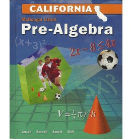 Mcdougal Littell Middle School Math California: Student Edition Pre-Algebra Grade 6-8