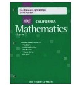 Holt Mathematics California: Know-It Notebook Course 2