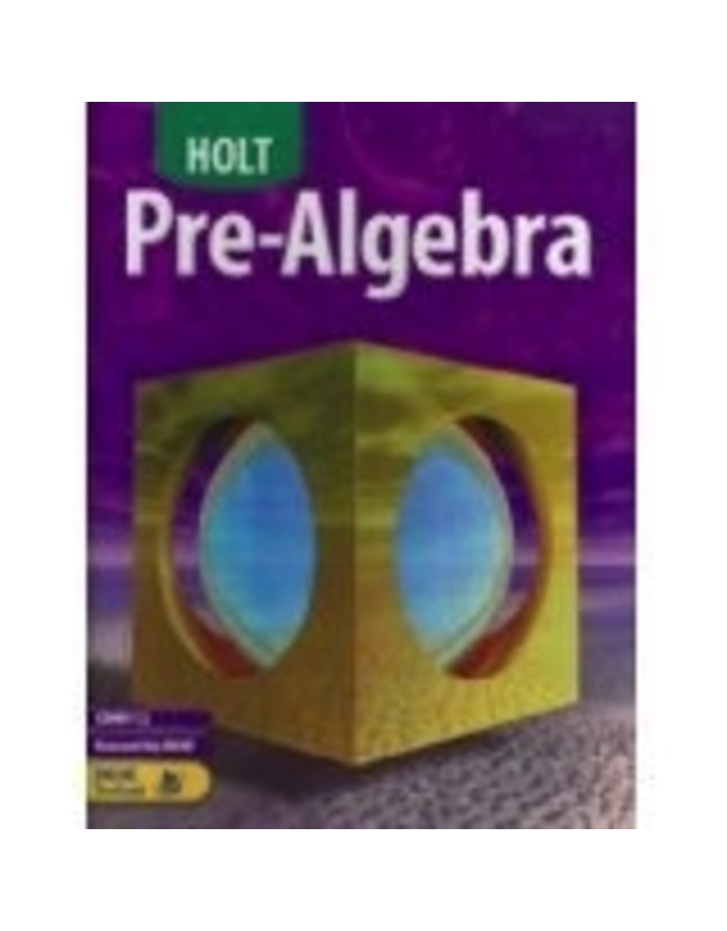Holt Pre-Algebra: Student Edition