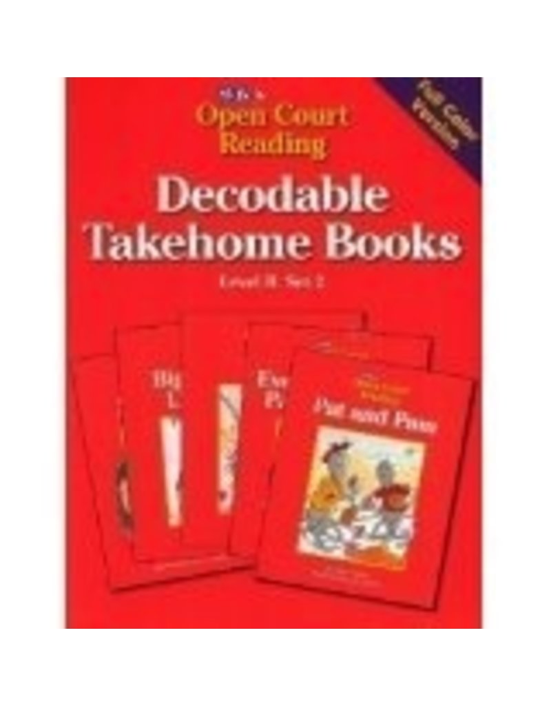 Open Court Reading Decodable Takehome Books Level B Set 2 Grade 1