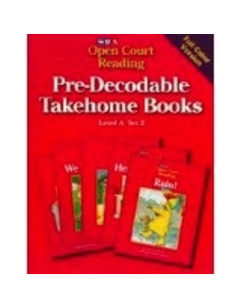 Pre-Decodable Takehome Books (Sra Open Court Reading, Level A, Set 2)- Kindergarten