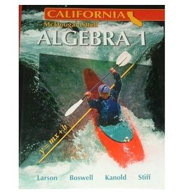 Holt Mcdougal Larson Algebra 1 California: Student Edition
