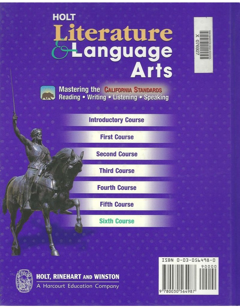Holt Literature and Language Arts, Sixth Course (CA)
