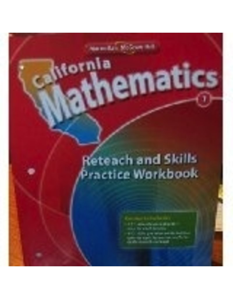 California Mathematics Reteach And Skills Practice Workbook Grade 1