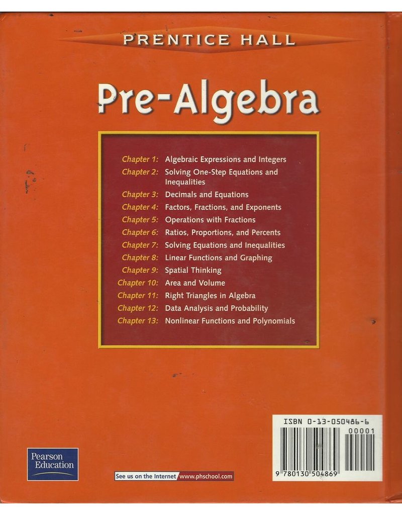 Pre-Algebra: California Edition