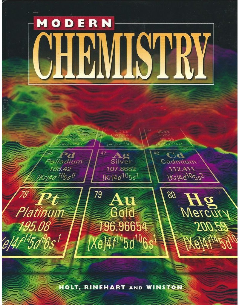 Holt Modern Chemistry: Student Edition Grades 9-12. 