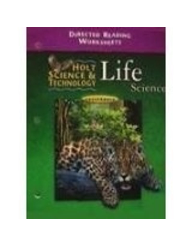Holt Science And Technology, California Directed Reading Worksheets: Life Science