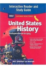 Holt United States History California: Interactive Reader Study Guide Grades 6-8 Beginnings To 1914
