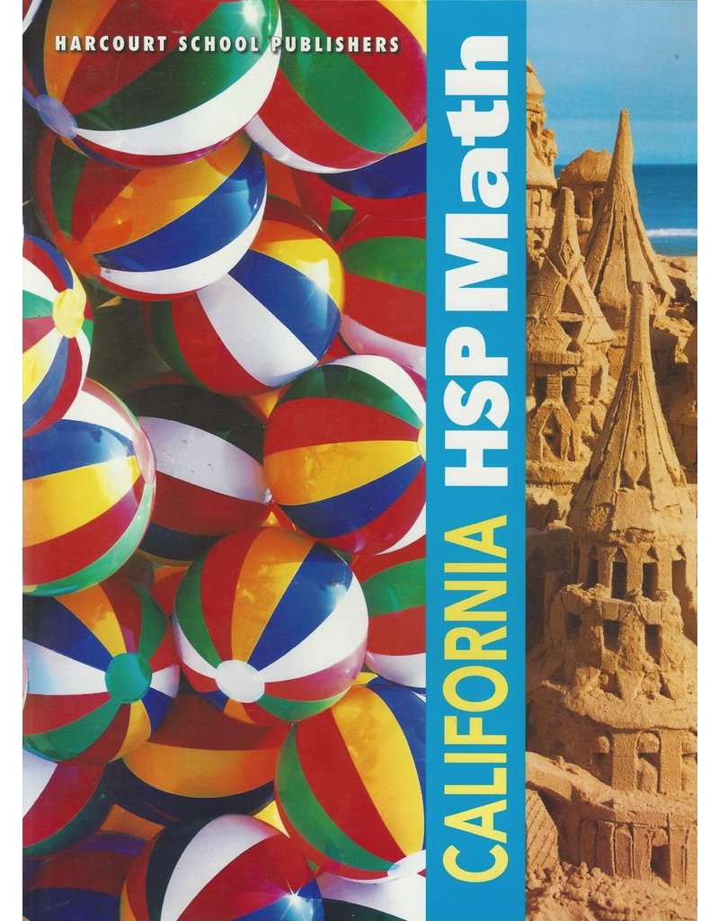 Hsp Math California: Student Edition, Grade K