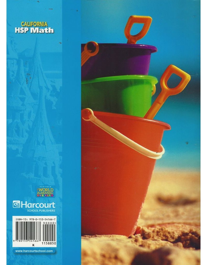 Hsp Math California: Student Edition, Grade K