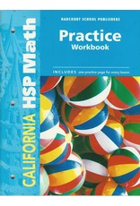 Hsp Math California: Practice Workbook Student Edition Grade K