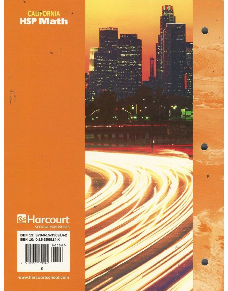 CA HSP Math Practice Workbook Level 5