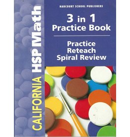 Harcourt School Publishers Math California: Practice/Reteach Workbook Student Edition Grade 1