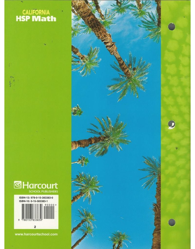 Hsp Math California: Practice/Reteach Workbook Student Edition Grade 2