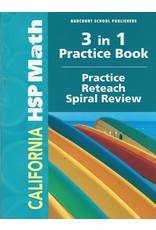 Harcourt School Publishers Math California: Practice/Reteach Workbook Student Edition Grade 3