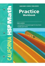 Hsp Math California: Practice Workbook Student Edition Grade 3