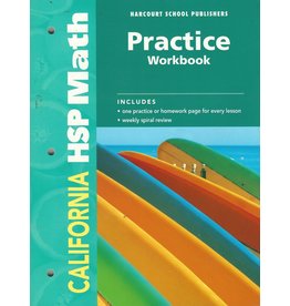 Hsp Math California: Practice Workbook Student Edition Grade 3