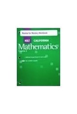 Holt Mathematics California: Review For Mastery Workbook Course 2 (Holt Mathematics 2007)