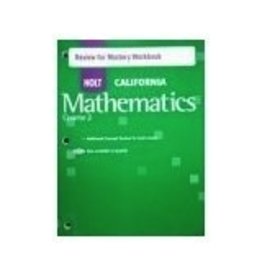 Holt Mathematics California: Review For Mastery Workbook Course 2 (Holt Mathematics 2007)