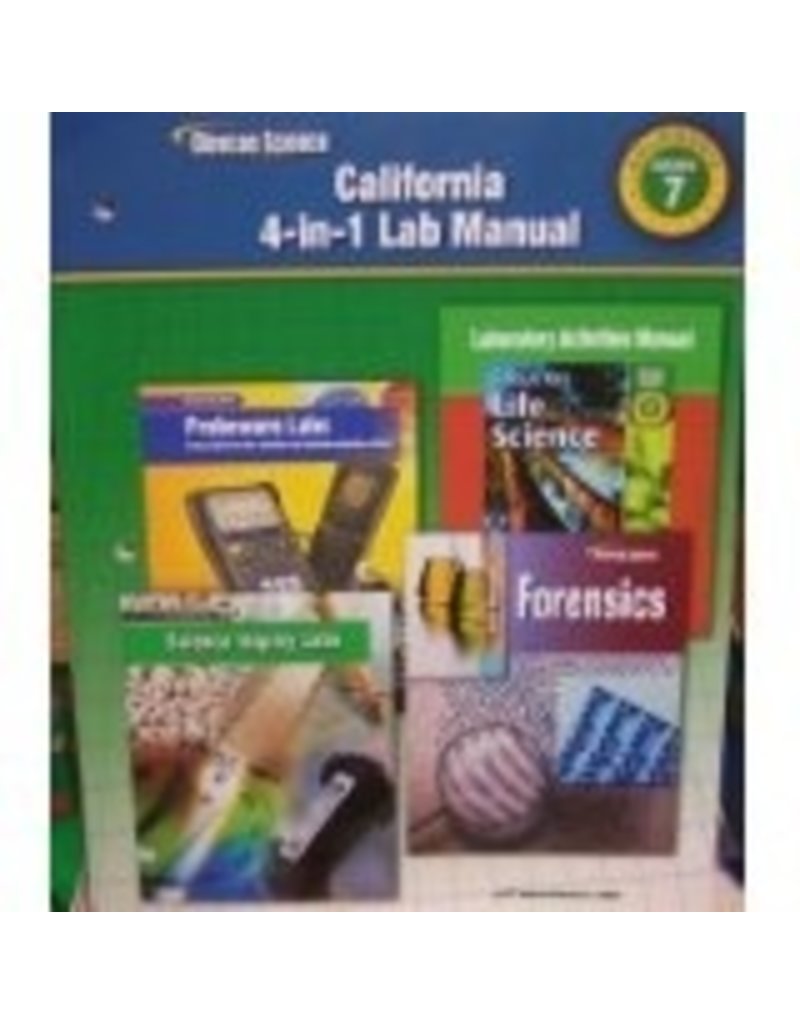 California 4-in-1 Lab Manual Grade 7