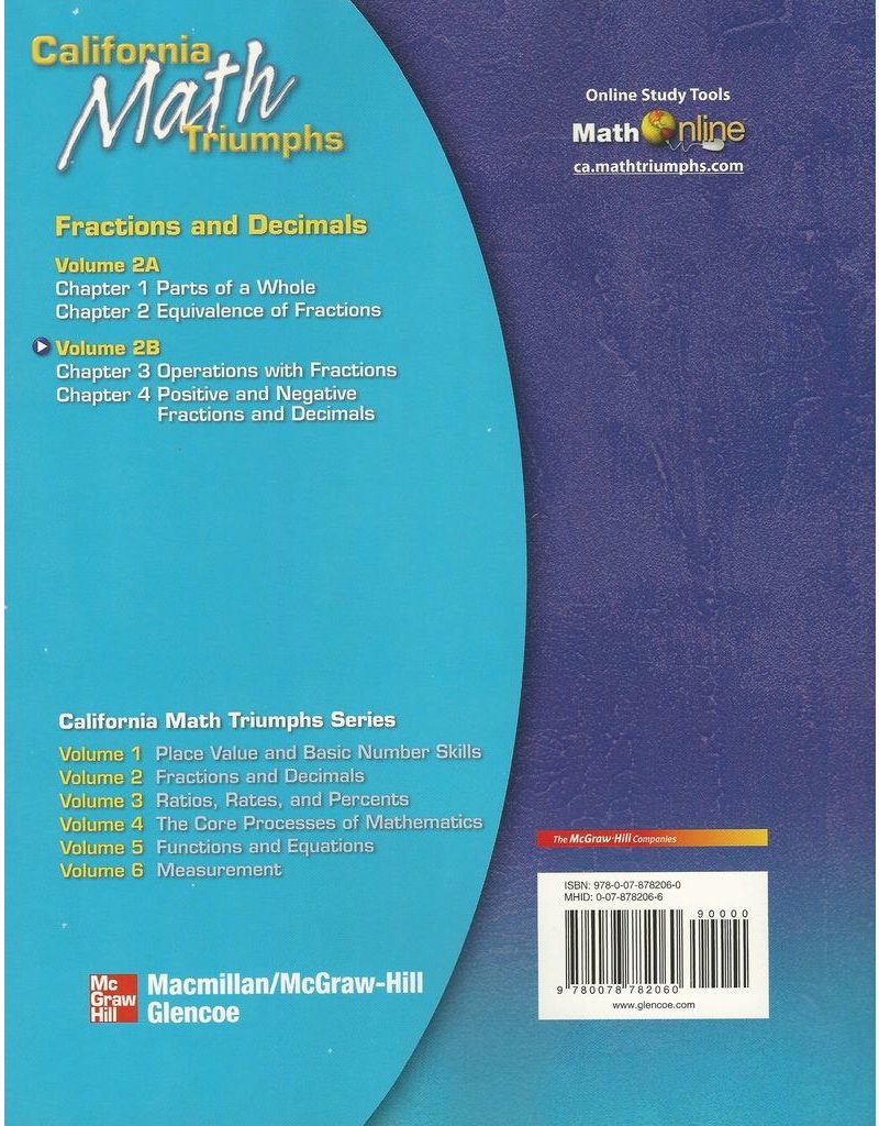 California Math Triumphs Vol 2B Fractions (California Math Triumphs Vol 2B)