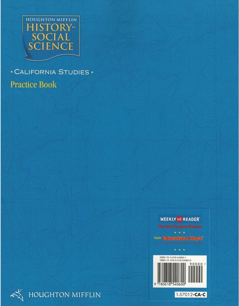 Houghton Mifflin Social Studies California: Practice Book Consumable Level 4