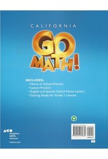 Houghton Mifflin Harcourt Go Math! California: Practice Workbook Grade K