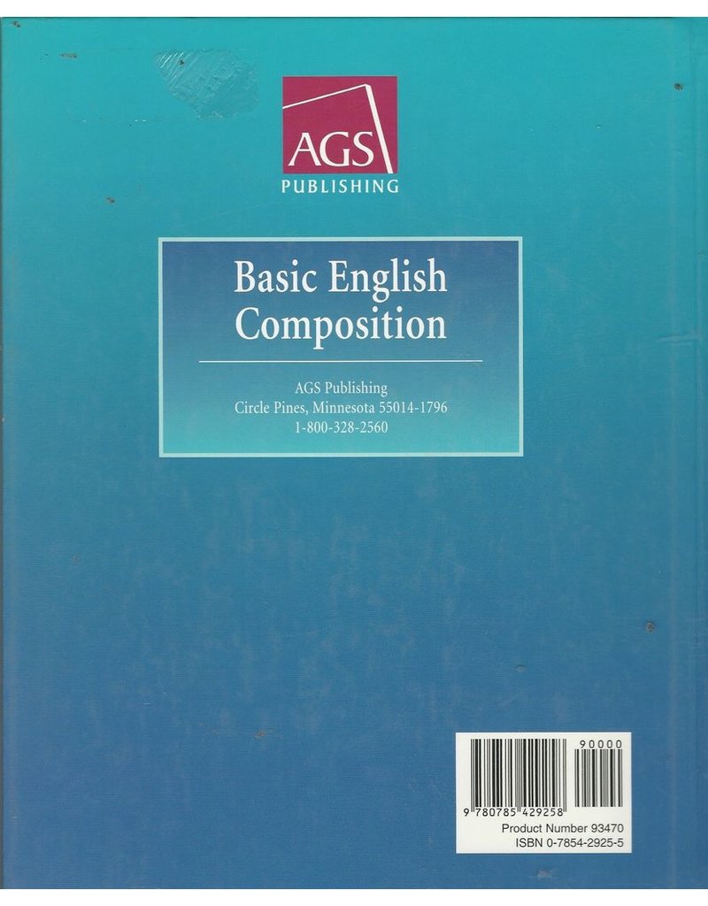 Ags Basic English Composition Student Text