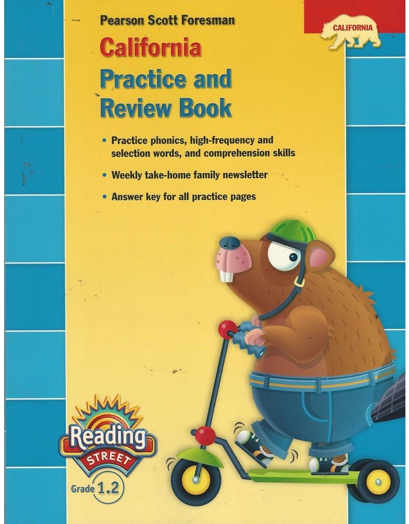 California Practice and Review Book, Reading Street, Grade 1.2