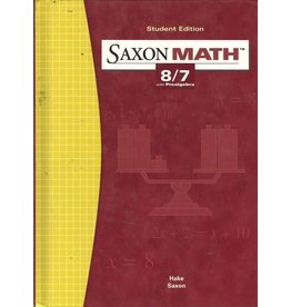 Saxon Math: 8/7 With Prealgebra, Student Edition