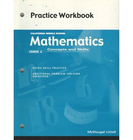 Mcdougal Littell Concepts & Skills California: Practice Workbook Student Edition Grade 07